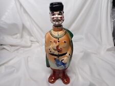 Vodka Decanter Man With Pipe & Jug Head Empty Vintage Collectors 12” Tall Japan picture
