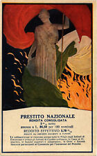PC CPA ITALY, POLITICAL PROPAGANDA, NATIONAL LOAN, Vintage Postcard (b17812) picture