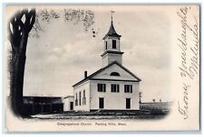 1906 Congregational Church Feeding Hills Massachusetts MA Antique Postcard picture
