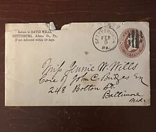 David Wills Gettysburg Signed Letter 1886  picture