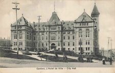 Quebec City Canada, Hotel de Ville, City Hall, Vintage Postcard picture