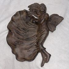 An antique cast iron figural platter American or European, probably late 19th C picture