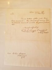 Rare Signed BARBARY WAR OF 1812 HERO US NAVY COMMODORE JOHN RODGERS 1817 LETTER picture