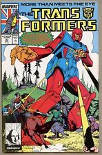 Transformers #33-1987 vf/nm 9.0 Marvel Charles Vess John Ridgway Make BO picture