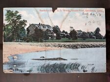Residence of WHS Woods, Meads Point, Greenwich, CT- 1908, Torn Edge, Water Stain picture