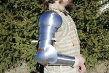 Medieval Polish Pair Of Full Hand Set Knight Pauldrons With Bracers and Elbow picture