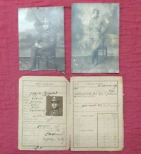 Set  Jewish Soldier Poland Polish Army 1920s personal booklet + Photos - Pre WW2 picture