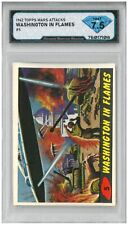 1962 Topps Mars Attacks WASHINGTON IN FLAMES #5 💎 DSG 7.5 NM picture