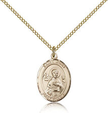 Saint John The Apostle Medal For Women - Gold Filled Necklace On 18 Chain - ... picture