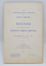 1935 Autographs of 23 A.A.A members of France & Great Britain on MONICO Menu picture