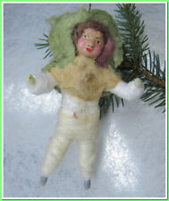 🎄Boy-Vintage antique Christmas German spun cotton ornament figure #81123 picture