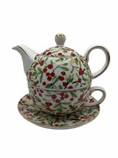 Elegance Brand Holly Berries Stackable Tea For One Set picture