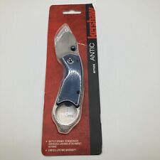 Kershaw Antic 8710X Knife Navy Blue Stainless Handle Framelock Folding - NEW picture
