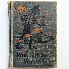 1946 Wonders And Workers Illustrated Textbook Hardcover Rare Education Gift picture