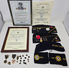 Vintage American Legion Named Lot Caps Medals Pins 70 Year Member Past Commander picture