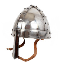 Steel 18 Gauge IRON Steel Norman Helmet Medieval Armour Costume Helmet WITH LINE picture
