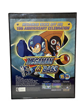 2003 Mega Man & Bass Framed Print Ad/Poster Official Authentic CAPCOM GBA Art picture