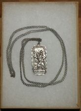 RARE Vintage Sterling Silver St Christopher Saint Be My Guide Medal Signed picture