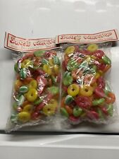 2 Vintage Blow Mold Christmas Candy Tree Garland Neuman Santa’s Work Shop picture