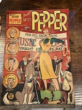RARE Original Pep comics #6– “Meet Miss Pepper” (St. John 1954) CHC 6.0 picture