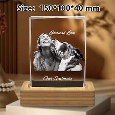 Personalised 3D Crystal Photo Frame Gift, Birthday, Anniversary Gifts, Handmade picture