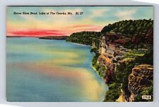 Ozarks MO-Missouri, Horse Shoe Bend, Lake, Antique, Vintage c1949 Postcard picture