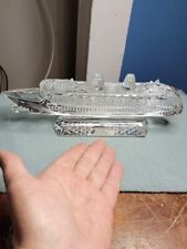 Waterford Crystal  Cruise Ship Ocean Liner Sculpture figurine Mint with Label picture