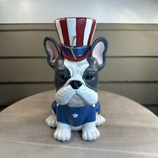 Humane Society French Frenchie Bulldog Boston Figurine Patriotic July 4th New picture