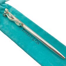 Tiffany & Co. Ballpoint Pen Silver ribbon Perth pen Black ink 22.1g picture