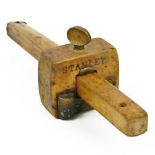 Antique Stanley Patent 1886 Wood & Brass Marking Gauge picture
