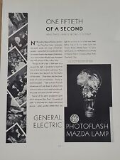 1931 General Electric Photoflash Mazda Bulb Fortune Mag Print Ad GE Art Deco picture