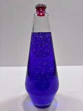 Vintage 1999 Lava Lite Glitter Lamp Globe - 33W - Purple Liquid / Silver Glitter picture