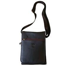 Vintage Rocky Mountaineer Leather Bag Adjustable strap brown shoulder Satchel picture