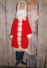 Rusty Bells 35 Inch Santa Doll Sewing Pattern Lucys Lazy Dayz Primitives 504P picture
