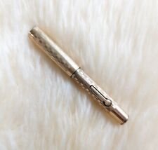 Vintage Gold Filled ring top fountain pen 14K Gold Warranted Nib 3 Checkerboard  picture