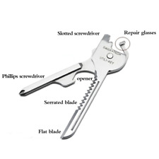 EDC 6-in-1 Multi-Function Tool Utility Key SILVER Stainless Steel  picture