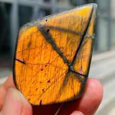 67g Rare Amazing Orange Yellow Labradorite Quartz Crystal Specimen Healing picture