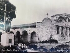 Mission San Juan Capistrano Ruins RPPC Real Photo Postcard Vintage picture