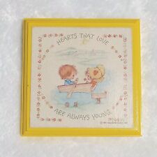 Vintage Hallmark Cards Plaque Precious Moments 1980 Hearts That Love Are Always  picture