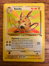 Raichu (29/62) Non Holo Fossil Set Rare Pokemon Card FAST & FREE P&P picture