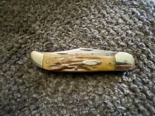 PRE 1965 CASE XX STAG FOLDING HUNTER KNIFE  #5265SAB USED  Made 1940-1965 picture