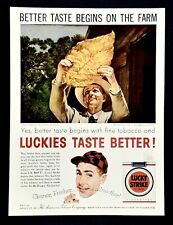 Lucky Strike cigarettes ad vintage 1953 original advertisement picture