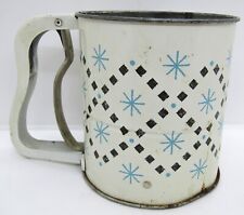 Circa 1950's, Androck, Triple Sift - Sifter, Off-White/Black/Blue w/Handle - USA picture