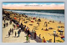 Mission Beach Scene CA-California, Pacific Ocean Resort Area, Vintage Postcard picture