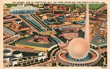 Vintage Postcard General View Of Constitution Mall & Theme Center New York Fair picture