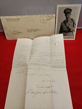 WWII General Douglas MacArthur 1943 Postmarked Envelope & Signed Letter Postcard picture