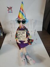 Vintage MAXINE Happy Birthday Shelf Sitter Figurine Doll w/Flip Chart Jokes picture
