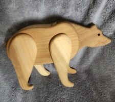 made in alaska pooping Polar Bear candy/nut dispenser signed by darryl fenton  picture