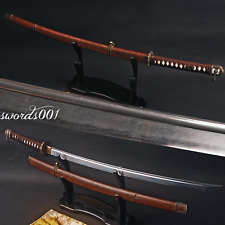 Japanese Officer Saber Samurai Katana Sword Folded Steel Blade Rosewood Scabbard picture