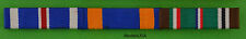 WWII US Army 3 Place Ribbon Bar DFC Air Medal European Campaign WW2 3/8